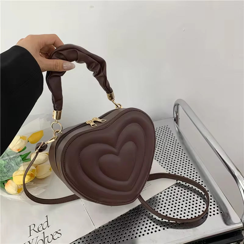 Adorable Love Heart Shape Shoulder Bag 