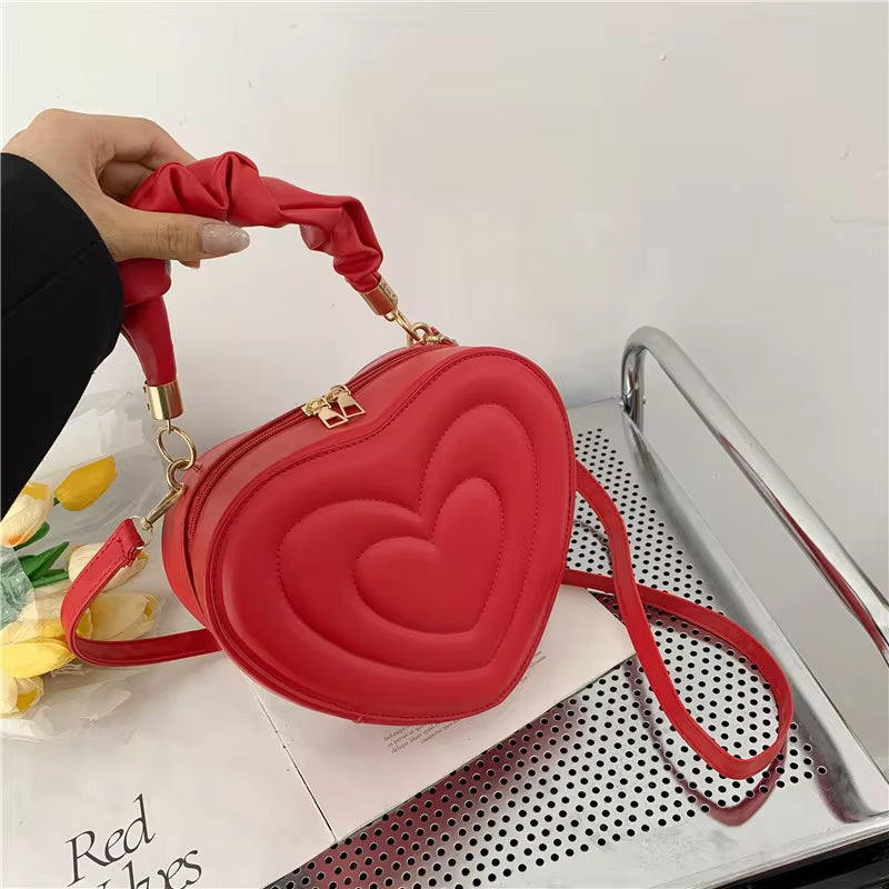 Adorable Love Heart Shape Shoulder Bag 