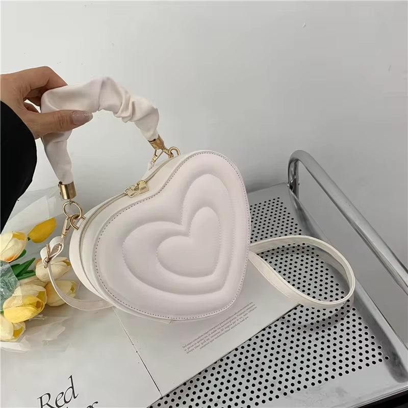 Adorable Love Heart Shape Shoulder Bag 