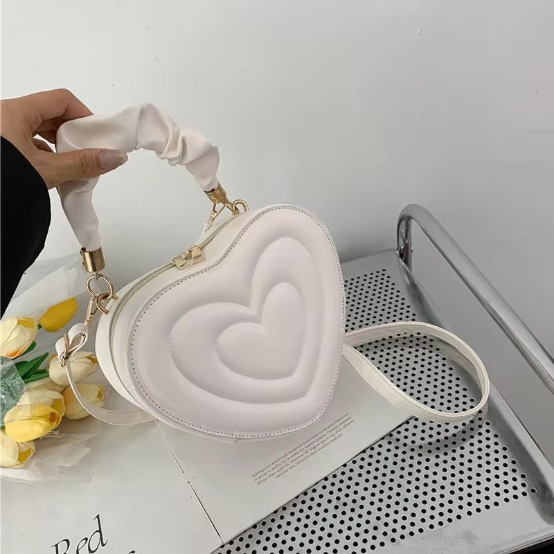 Adorable Love Heart Shape Shoulder Bag 