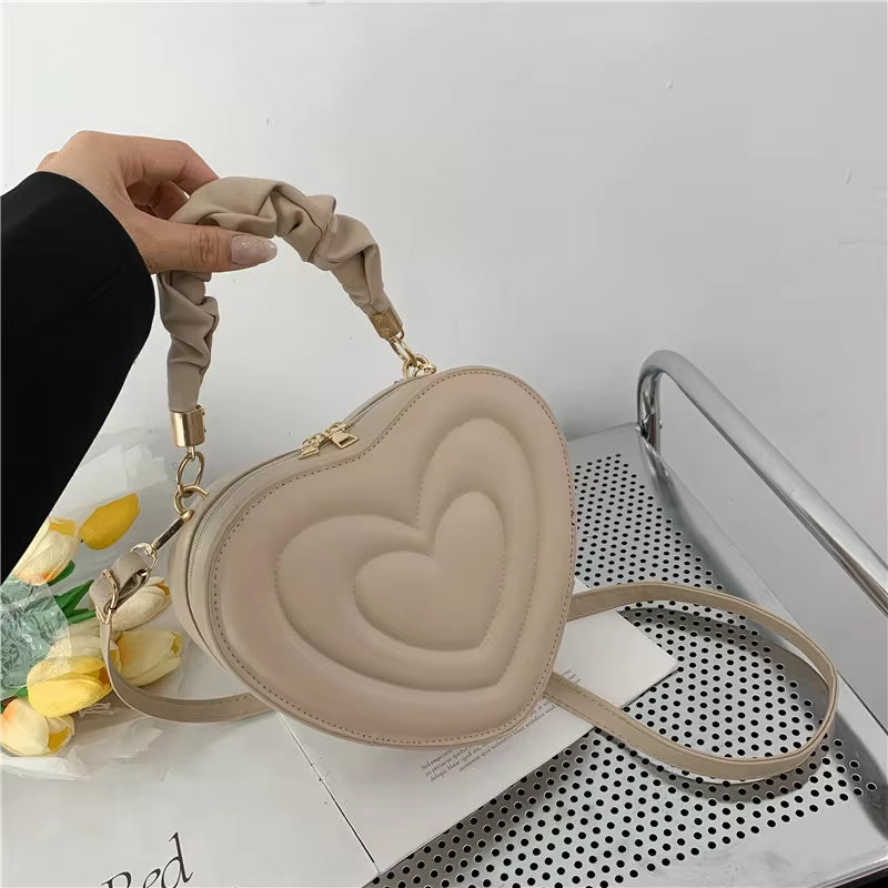 Adorable Love Heart Shape Shoulder Bag 