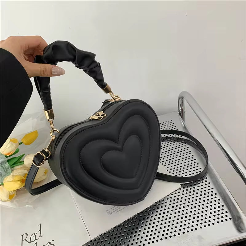 Adorable Love Heart Shape Shoulder Bag 