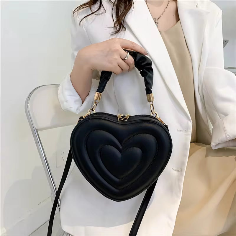 Adorable Love Heart Shape Shoulder Bag 