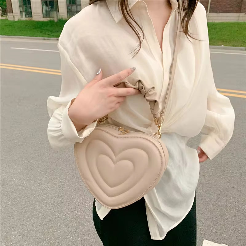 Adorable Love Heart Shape Shoulder Bag 