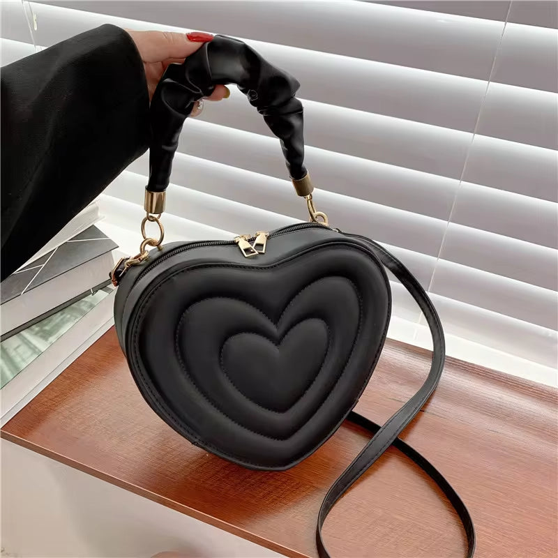 Adorable Love Heart Shape Shoulder Bag 